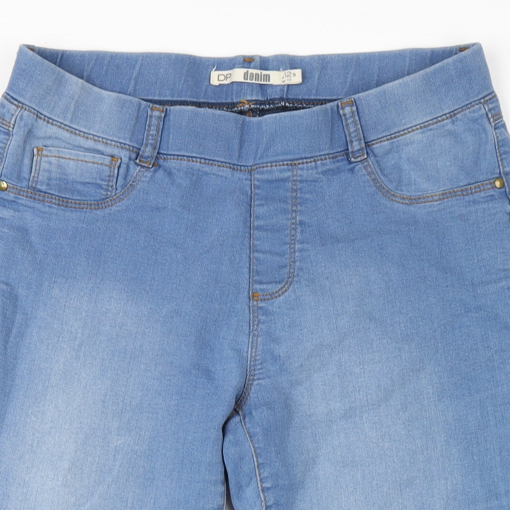 Dorothy Perkins Womens Blue Cotton Capri Jeans Size 12 L21 in Regular