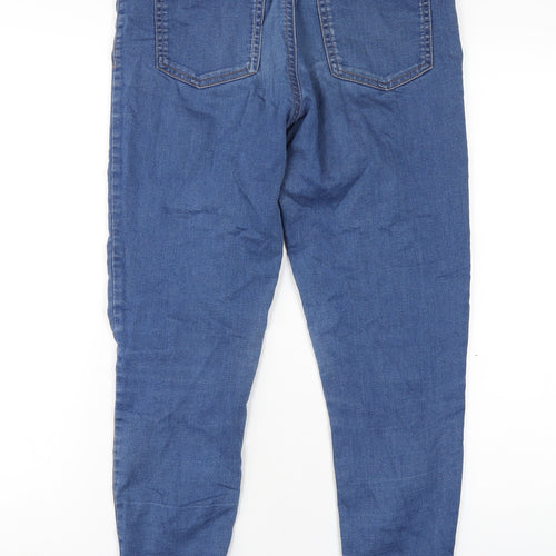 Marks and Spencer Womens Blue Cotton Jegging Jeans Size 12 L28 in Regular