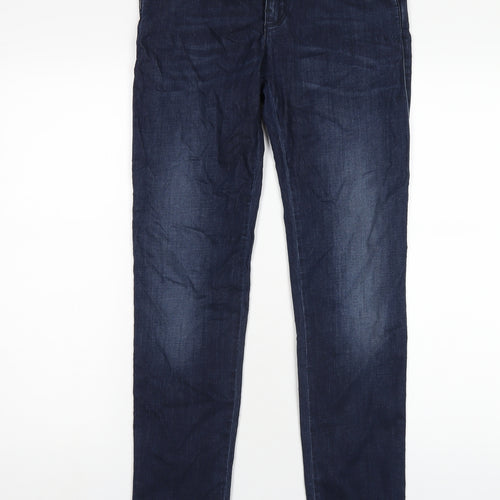 Armani Jeans Womens Blue Cotton Skinny Jeans Size 28 in L30 in Regular Zip
