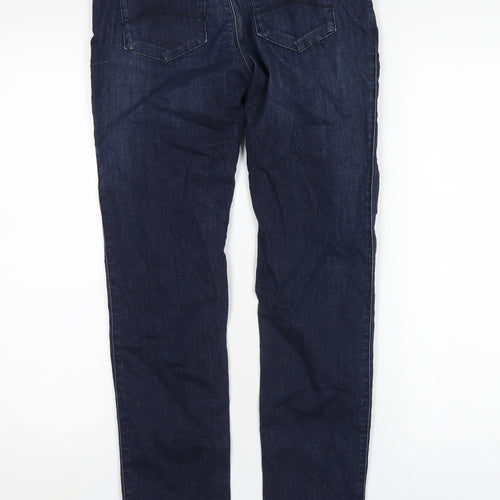 Armani Jeans Womens Blue Cotton Skinny Jeans Size 28 in L30 in Regular Zip