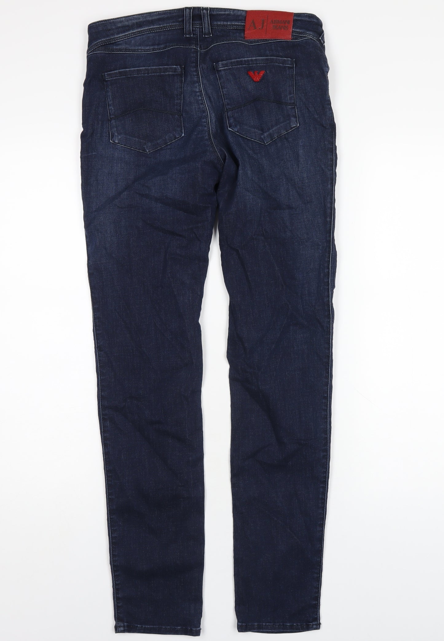 Armani Jeans Womens Blue Cotton Skinny Jeans Size 28 in L30 in Regular Zip
