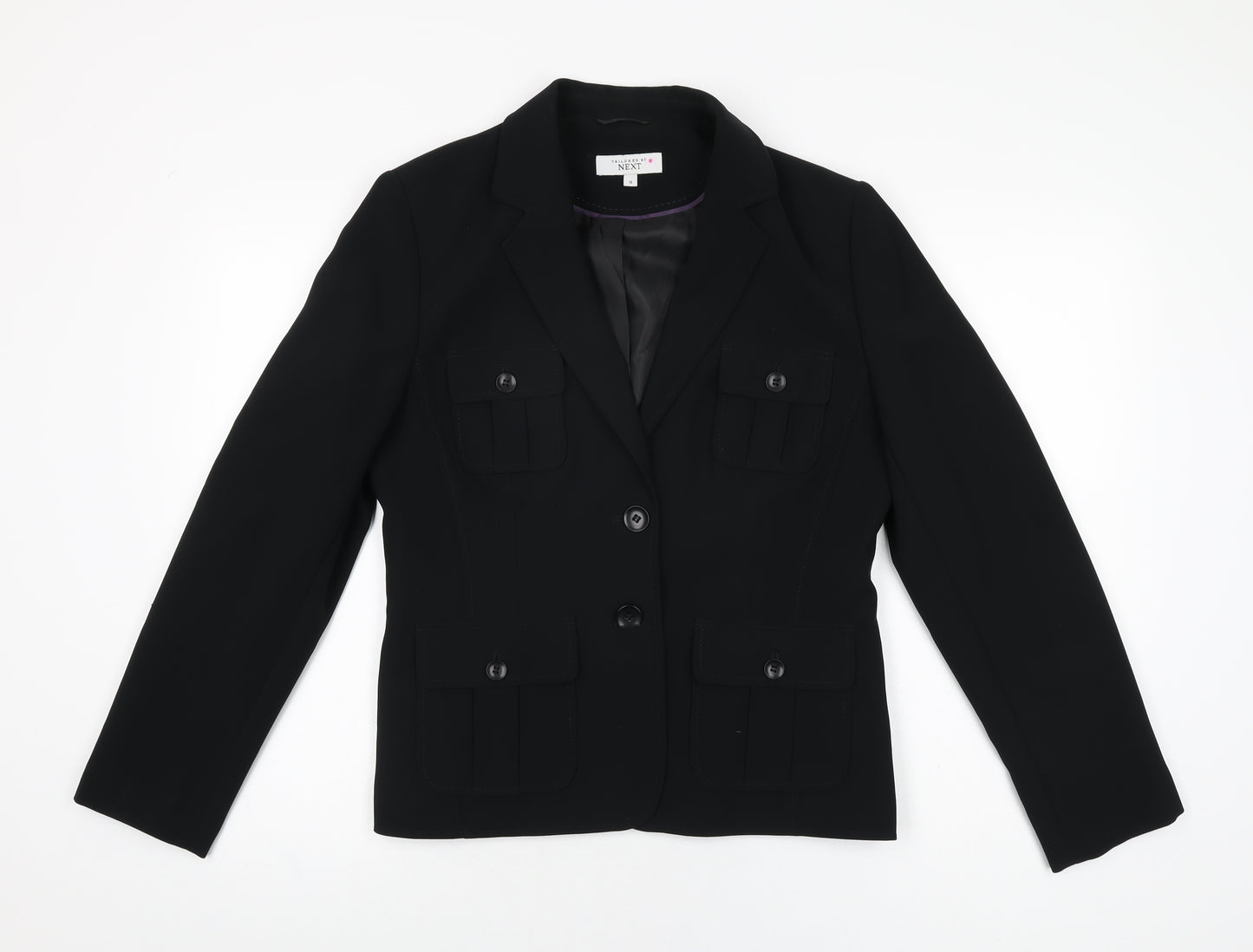 NEXT Womens Black Jacket Blazer Size 14 Button