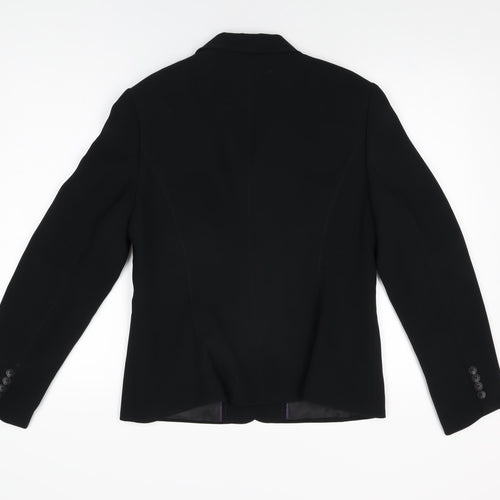 NEXT Womens Black Jacket Blazer Size 14 Button