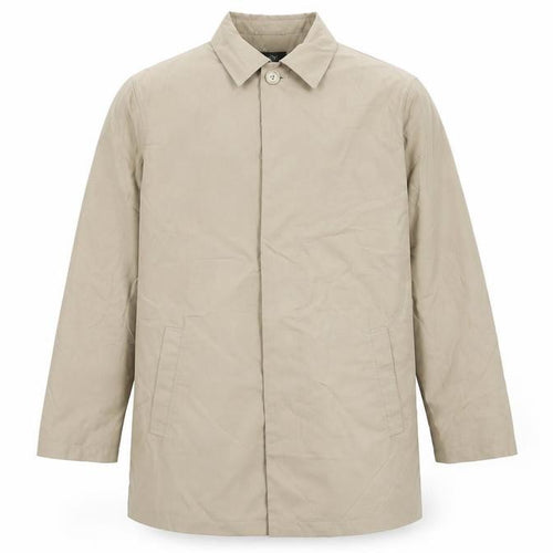 Wolsey Mens Beige Overcoat Coat Size M Button