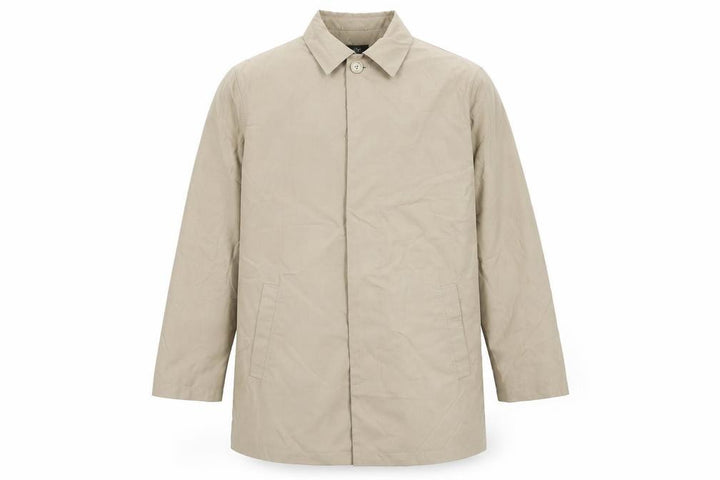 Wolsey Mens Beige Overcoat Coat Size M Button