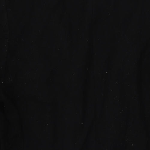 Jeff Banks Mens Black Overcoat Coat Size 42 Button