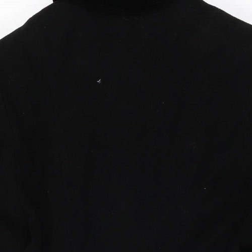 Cirstein Womens Black Overcoat Coat Size 8 Button