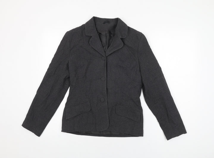 Dorothy Perkins Womens Grey Jacket Blazer Size 10 Button