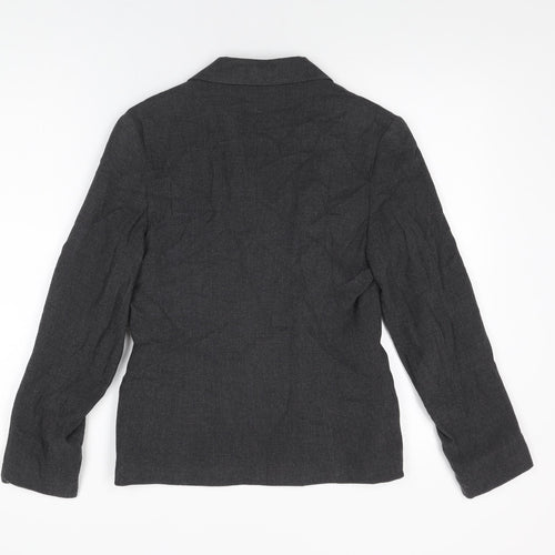 Dorothy Perkins Womens Grey Jacket Blazer Size 10 Button