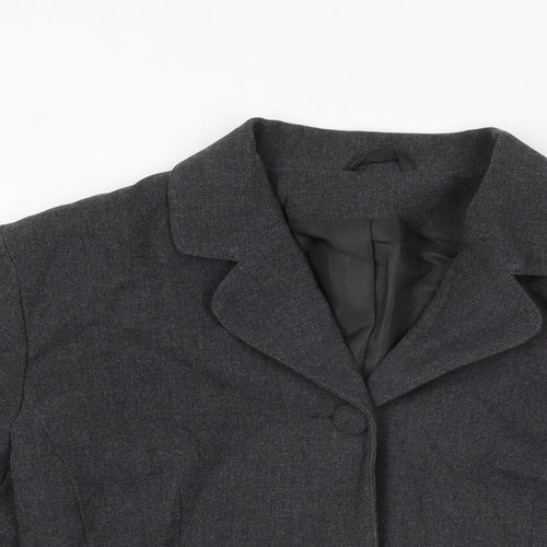 Dorothy Perkins Womens Grey Jacket Blazer Size 10 Button
