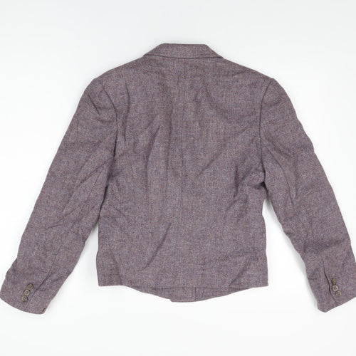 St Michael Womens Purple Jacket Blazer Size 10 Button