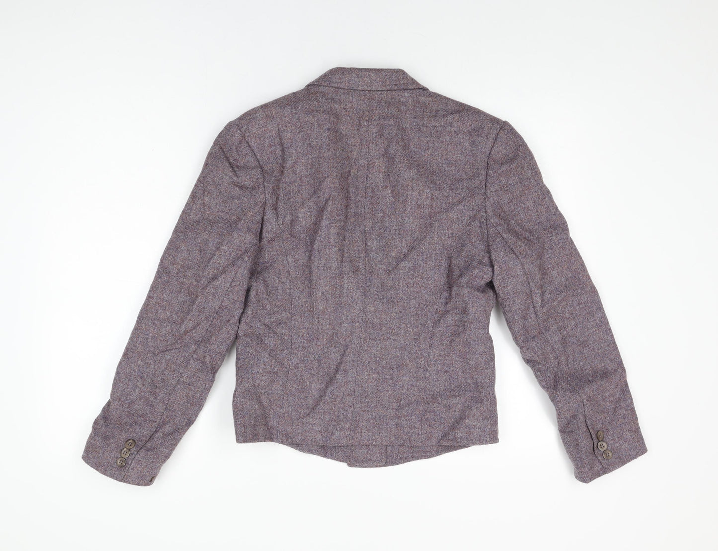 St Michael Womens Purple Jacket Blazer Size 10 Button