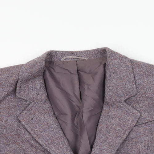 St Michael Womens Purple Jacket Blazer Size 10 Button