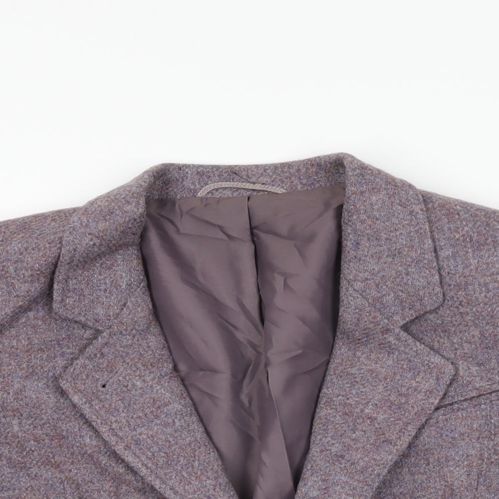 St Michael Womens Purple Jacket Blazer Size 10 Button