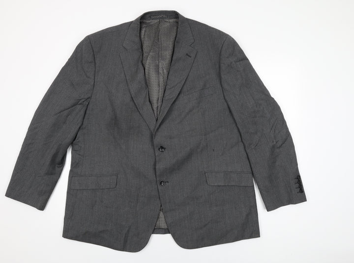 Skopes Mens Grey Wool Jacket Suit Jacket Size 48 Regular