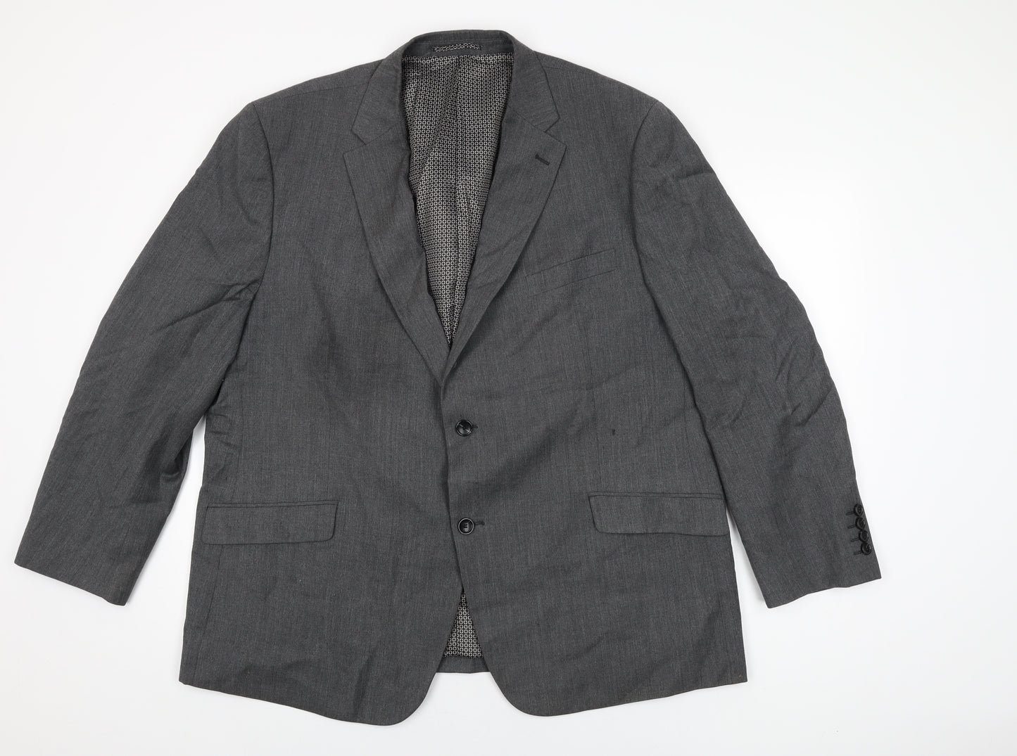 Skopes Mens Grey Wool Jacket Suit Jacket Size 48 Regular