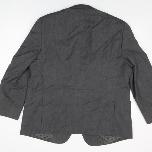 Skopes Mens Grey Wool Jacket Suit Jacket Size 48 Regular