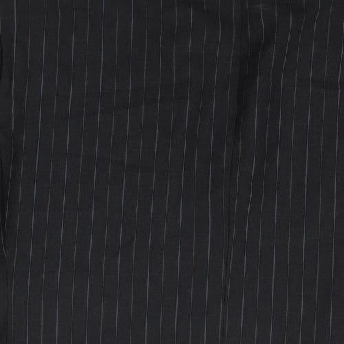 Marks and Spencer Mens Black Striped Wool Jacket Suit Jacket Size 42 Regular