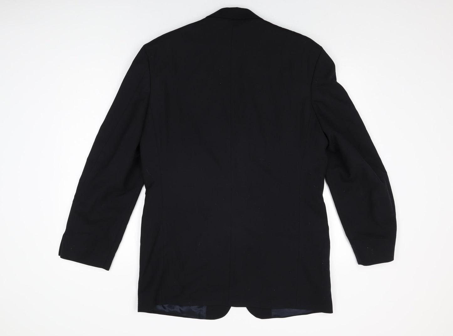 Marks and Spencer Mens Black Polyester Jacket Suit Jacket Size 40 Regular