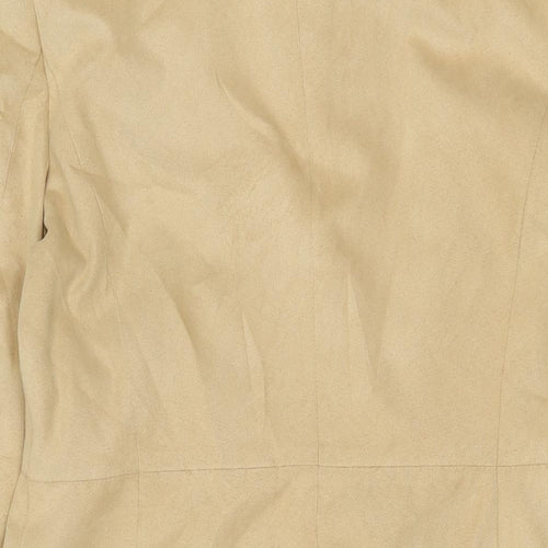 Marks and Spencer Womens Beige Overcoat Coat Size 12 Button