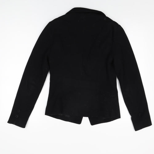New Look Womens Black Jacket Blazer Size 12 Button
