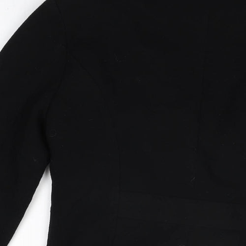 New Look Womens Black Jacket Blazer Size 12 Button