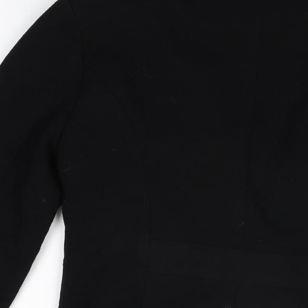 New Look Womens Black Jacket Blazer Size 12 Button