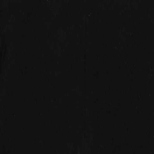Marks and Spencer Womens Black Overcoat Coat Size 12 Button