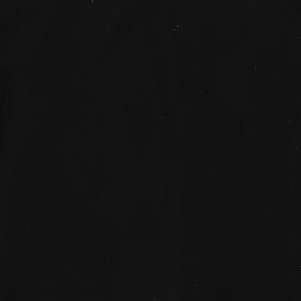 Marks and Spencer Womens Black Overcoat Coat Size 12 Button