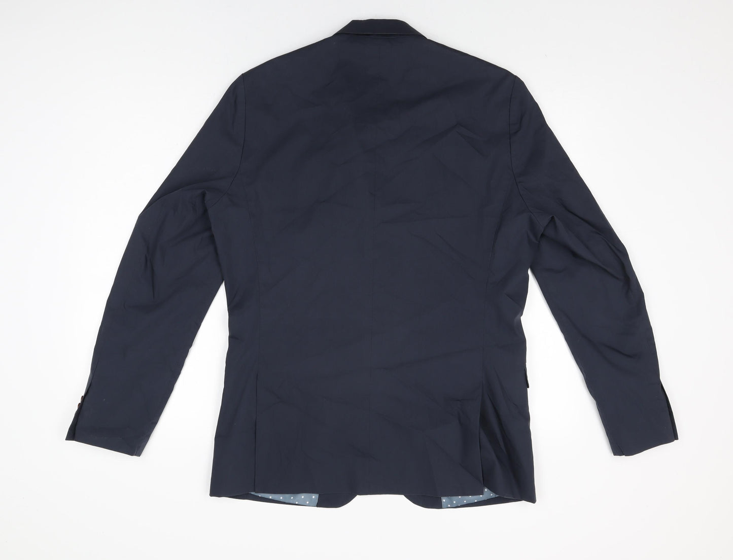 Matinique Mens Blue Cotton Jacket Suit Jacket Size 40 Regular