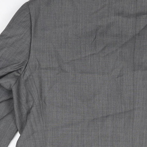 NEXT Mens Grey Polyester Jacket Suit Jacket Size 40 Regular