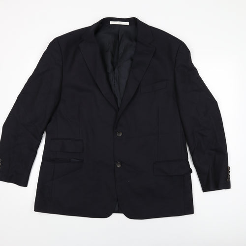 Marks and Spencer Mens Black Wool Jacket Suit Jacket Size 44 Regular
