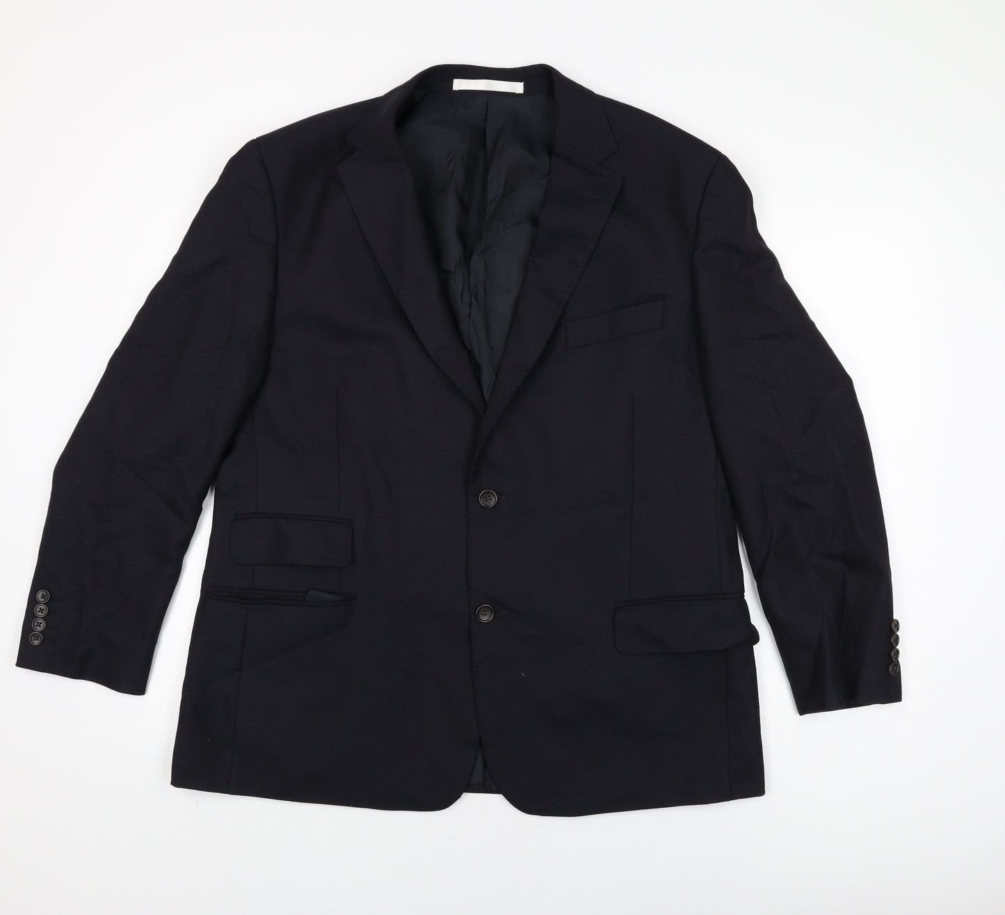 Marks and Spencer Mens Black Wool Jacket Suit Jacket Size 44 Regular