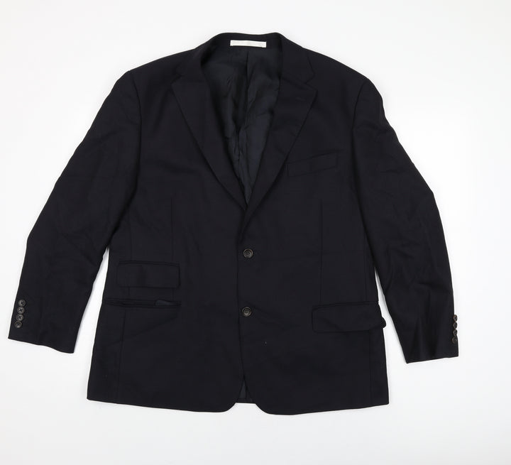 Marks and Spencer Mens Black Wool Jacket Suit Jacket Size 44 Regular