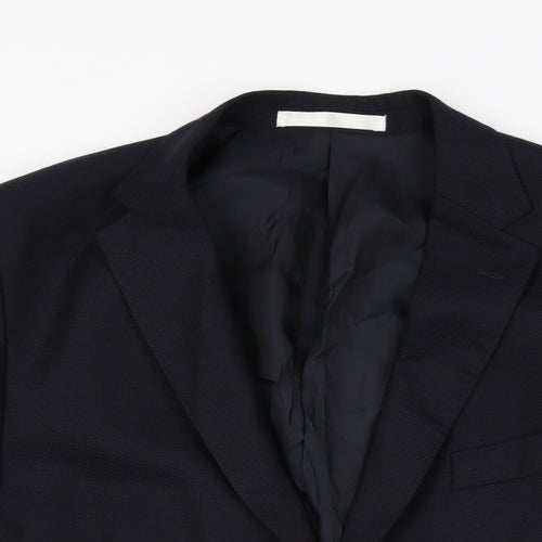 Marks and Spencer Mens Black Wool Jacket Suit Jacket Size 44 Regular