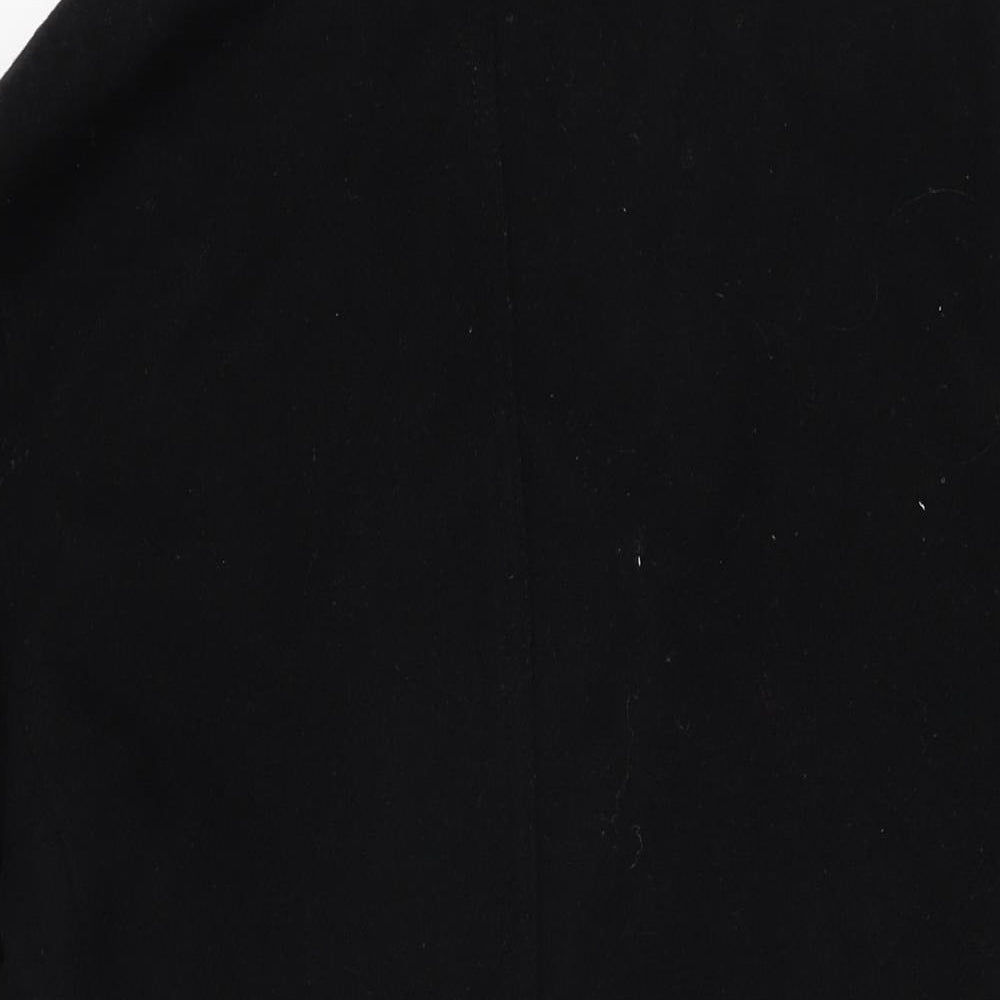 Gap Womens Black Overcoat Coat Size M Button