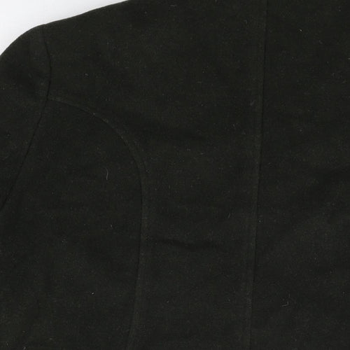 EWM Womens Green Overcoat Coat Size 12 Button