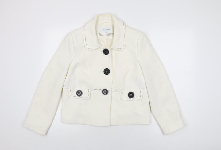 Marks and Spencer Womens Ivory Jacket Size 14 Button
