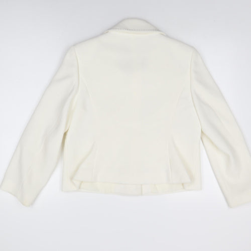 Marks and Spencer Womens Ivory Jacket Size 14 Button