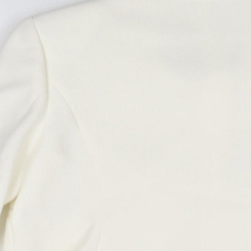 Marks and Spencer Womens Ivory Jacket Size 14 Button