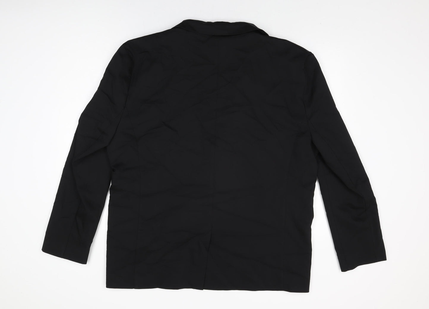 COLLUSION Womens Black Biker Blazer Size 12 Button