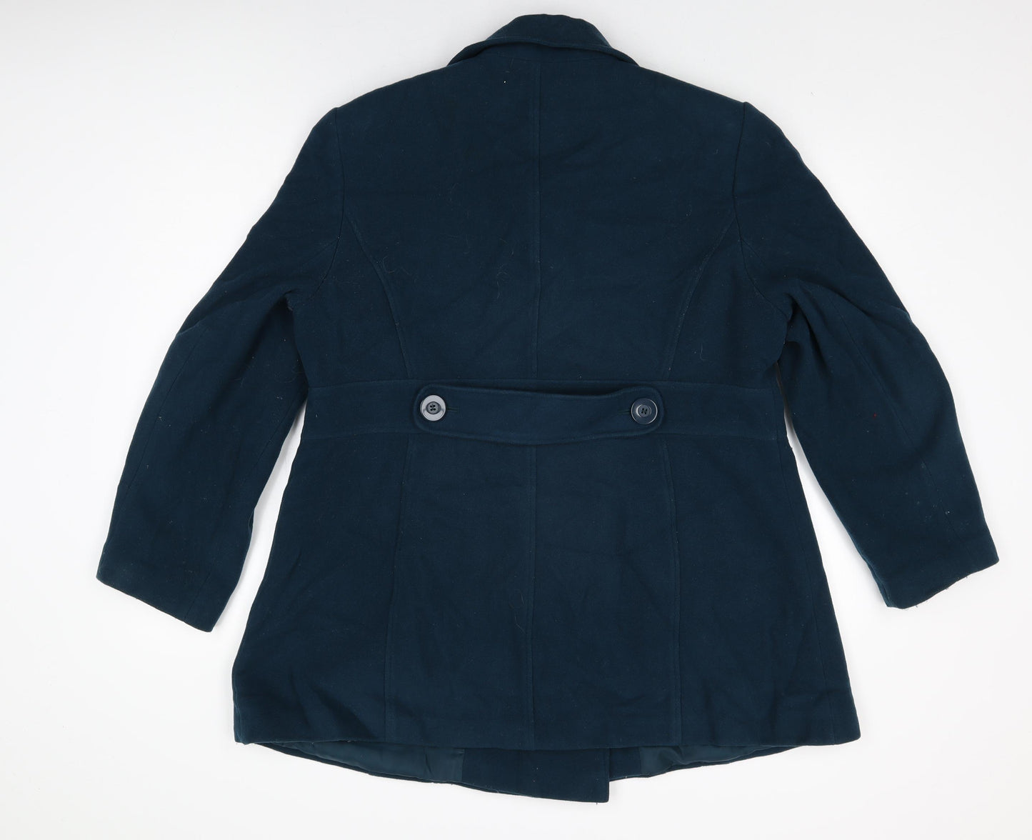 Autonomy Womens Green Overcoat Coat Size 18 Button