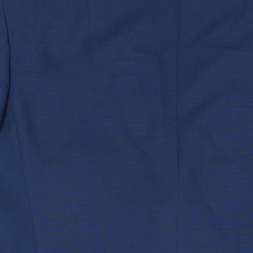 Gurteen Mens Blue Polyester Jacket Suit Jacket Size 40 Regular