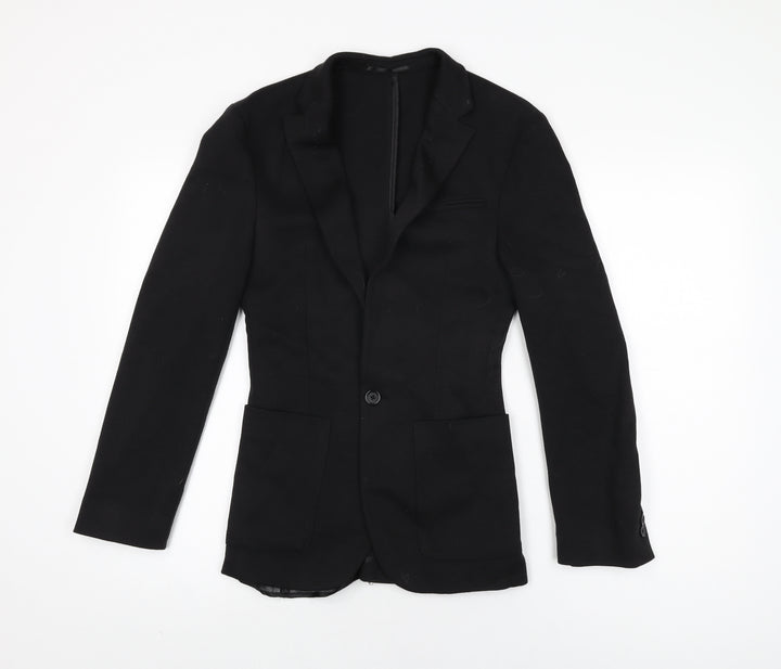 ASOS Womens Black Jacket Blazer Size S Button