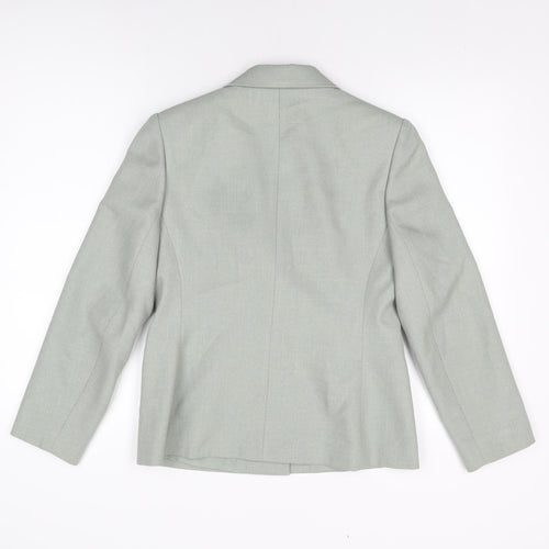 BHS Womens Green Polyester Jacket Suit Jacket Size 10