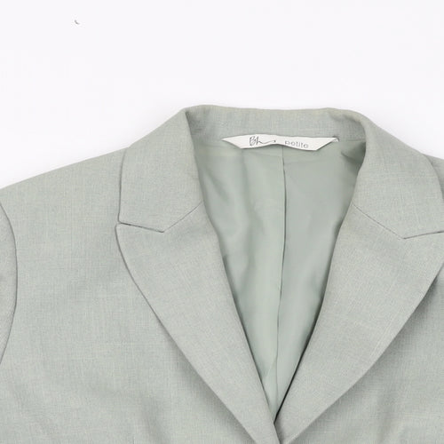 BHS Womens Green Polyester Jacket Suit Jacket Size 10