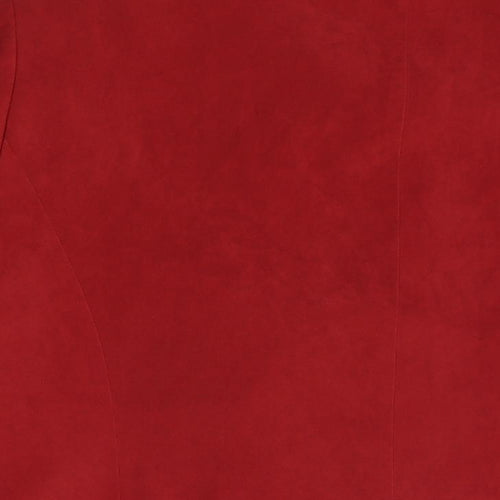 Ann Harvey Womens Red Overcoat Coat Size 18 Button