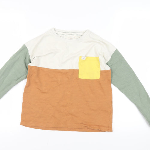 RESERVED Boys Multicoloured Colourblock Cotton Pullover T-Shirt Size 9 Years Crew Neck Pullover