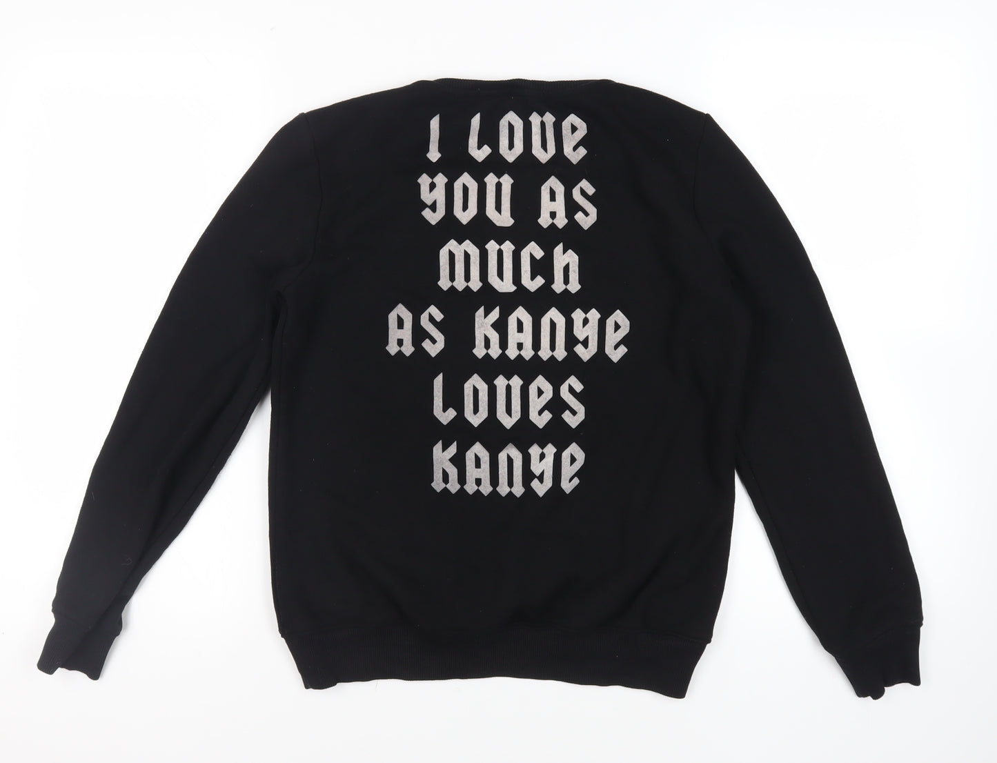 Rock Angel Womens Black Polyester Pullover Sweatshirt Size L Pullover - Kanye