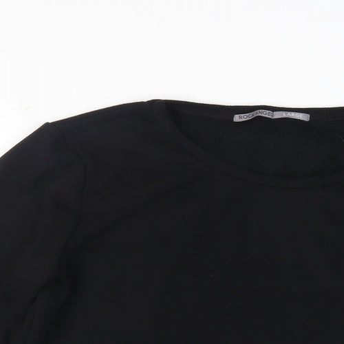 Rock Angel Womens Black Polyester Pullover Sweatshirt Size L Pullover - Kanye